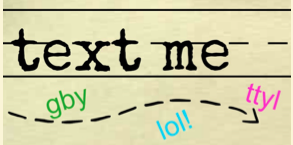 Bible Journal-graphic: Text Me by Mary Kane