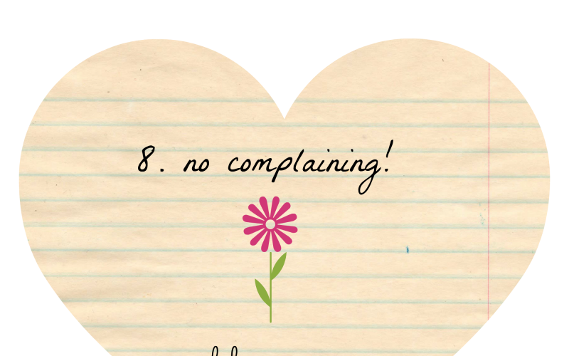 To Do-ers List: Without Complaining