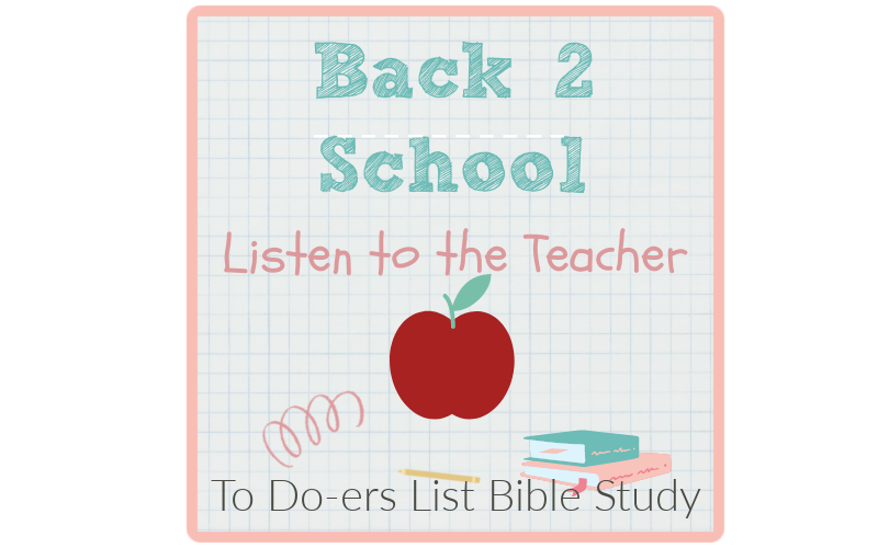 Back to School: Listen to the Teacher