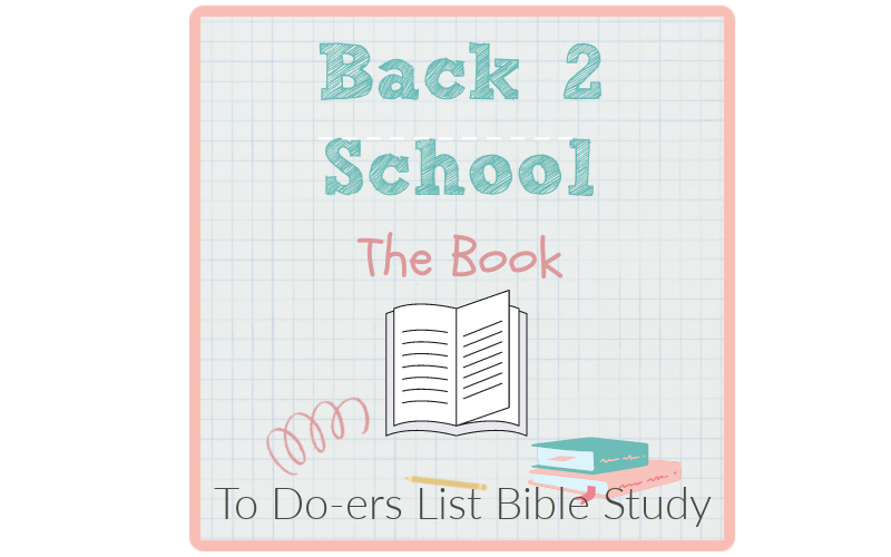 The Book back to school to doers list